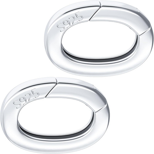 2pcs 925 sterling silver - 925, oval