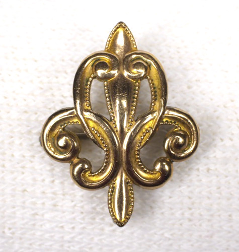 Antique watch pin brooch