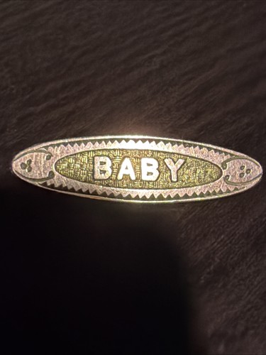 Victorian bar pin brooch baby - victorian,