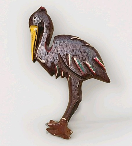 Antique vtg 1940s pelican wood - vtg,