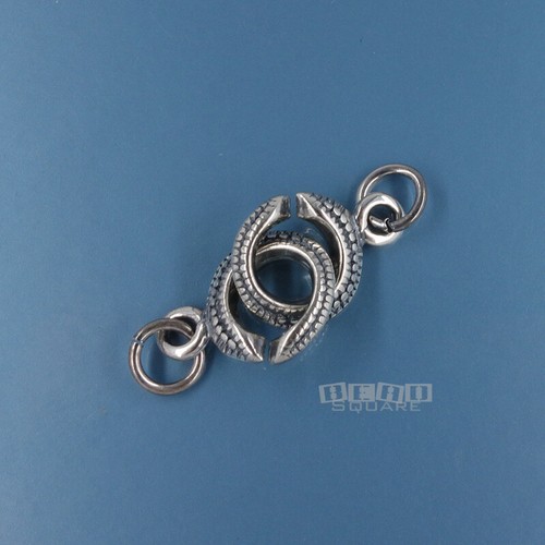 Antiqued solid sterling silver - solid,