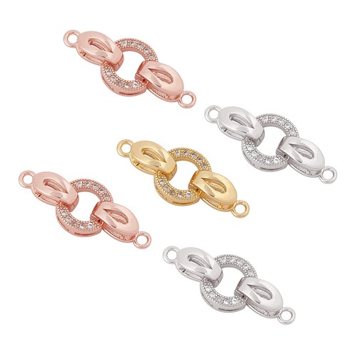 Set 25mm brass - 25mm, pave